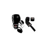 Yukon Alpha Boks Eldiveni Siyah + Boks Bandajı - 2'li Set 4 - 6 - 8 - 10 - 12 Oz