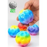 Yükseğe Zıplayan Top Moonball Galaksi Uzay Ay Topu Aşırı Zıplayan Moonball Bahçe Oyuncağı Gökkuşağı