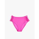Yüksek Bel Bikini Altı Yanları İpli Astarlı