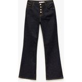 Yüksek Bel Düğmeli Dar Kesim İspanyol Paça Jean Pantolon - Flare Jeans