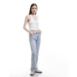 Yüksek Bel İspanyol Paça Pamuklu Slim Fit Denim Pantolon - Flare Jean