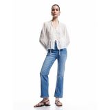 Yüksek Bel Kısa İspanyol Paça Jean Pantolon - Flare Jeans