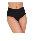 Yüksek Bel Lazer Kesim Bato Silikonlu Kaydırmaz Slip Lazer Külot Korse, Siyah, 2XL