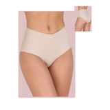 Yüksek Bel Lazer Kesim Bato Silikonlu Kaydırmaz Slip Lazer Külot Korse, Siyah, L/XL