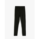 Yüksek Bel Spor Tayt Dikiş Detaylı Slim Fit