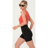 Yüksek Bel Toparlayıcı Karyoka Dikişli Şort Spor Push Up Biker Tayt @Cenova