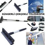 Yüksek Cam Sileceği Süngerli Çift Taraflı Cam Sil Çekçekli