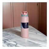 Yüksek Dereceli Sıcak ve Soğuk Paslanmaz Çelik (Stanless Steel) Mavi Termos 1000 ml (1 Lt) (Pembe)
