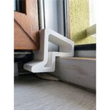 Yüksek Dolgulu- Büyük - Balkon Pencere Durdurucu - Pencere Stoperi (1 Adet Plastik) Kapı Stoperi Kırmızı - Beyaz
