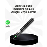 Yüksek Güçlü Yeşil Lazer Pointer 5000mW Şarjlı - Lisinya