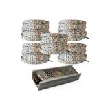 Yüksek Işık 25 Metre 3 Cipli Günışığı Şerit LED ve 30 Amper LED Trafosu Metrede 60 LED - Sarı