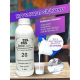 Yüksek Kalite 1. Sınıf Rtv 2 Kalıp Silikonu 1 Kg Yarı Şeffaf 20 Shore 1