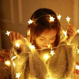 YÜKSEK KALİTE 5 METRE GÜN IŞIĞI YILDIZ LED IŞIK SABİT YANAR 20 LED LAMBALI FİŞLİ NOEL YILBAŞI IŞIĞI