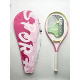 Yüksek Kalite Düşük Sarsılma Pro Tenis Raketi 27 Inch L1 + Taşıma Çantası - 27 İNÇ - Pembe