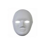 YÜKSEK KALİTE LASTİKLİ Boyanabilir Boyama Maskesi Kağıt Karton Maske - 25 Adet