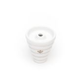 Yüksek Kalite Nargile Lülesi Sırlı Bee Karakovan Black Hive 2 Beyaz maliNM-114