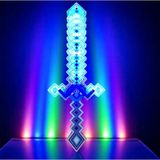 Yüksek Kalite Sesli LED Işıklı Kılıç Pixel Kılıç Işıklı 62 cm - Mavi