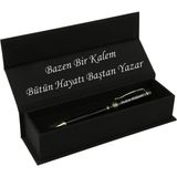 Yüksek Kalite Siyah Altın Tükenmez Kalem Kişiye Özel - 1