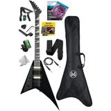 Yüksek Kalite V Kasa Elektro Gitar Seti - 2X Zebra Humbucker Manyetik