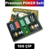 Yüksek Kaliteli Blackjack Texas Holdem Casino Poker 100 Çip Çift Desteli Yılbaşı Premium Poker Seti