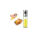 Yüksek Kaliteli Cam Sprey Püskürtücü Zeytinyağı Sirke Bitkisel Yağ Için Boş Şişe 100ML - Gümüş - 100 ml
