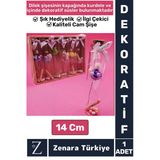 Yüksek Kaliteli Dekoratif Hediyelik Sevgili Çift Sevgililer Günü Tanışma Yıldönümü 6'Lı Dilek Şişesi