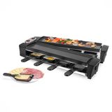 Yüksek Kaliteli Döküm Plakalı Emerıo Raclette | Cihaz Katlanabilir | Ilag®'Dan 2X 40,6X10cm Pfas İçermeyen Yapışmaz Kaplama | Temizlemesi Kolay | 8 Tava | 2,00M Kablo | Rg-132098.2