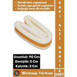 Yüksek Kaliteli Kendinden Yapışkanlı Kapı Altı Eşik Bantı Soğuk Koruyucu Isı Yalıtım Süngeri 5 Adet - Çok Renkli - Standart