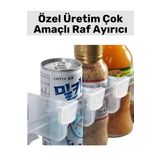 Yüksek Kaliteli Kompakt Dayanıklı Plastik Buzdolabı Kilim Dolap İçi Çok Amaçlı Raf Ayırıcı 20 Adet