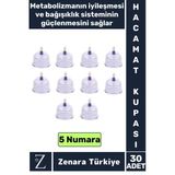 Yüksek Kaliteli Metabolizma Etkili Vakumlu Hacamat Kupası 5 Numara 30 Adet