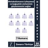 Yüksek Kaliteli Metabolizma Etkili Vakumlu Hacamat Kupası 7 Numara 20 Adet