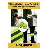 Yüksek Kaliteli Neon Sarı Kumaş Hafif 360 Derece Yansıtma Çatlamaz Reflektör Bant Kol Ayak Bilekleri