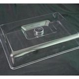 Yüksek Kaliteli Plastik Dikdörtgen 29×20 cm Fanus Kabı Kapağı - Beyaz