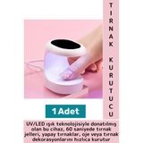 Yüksek Kaliteli Tırnak Oje Protez Tırnak 60 Saniye Hızlı Kurutma Uv Led Işıklı Mini Tırnak Kurutucu