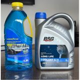 Yüksek Koruma Çözümlü Organik Mavi Antifriz G-11 -56 C Ve Etkili Kışlık Cam Suyu -22 C Motorx