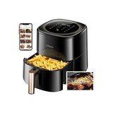 Yüksek Performanslı 5l Siyah Airfryer, 1500W, Hızlı ve Pratik Kullanım