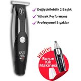 Yüksek Performanslı Profesyonel Saç Kesme Makinesi, Siyah Renk - Seçenek 1