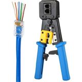 Yüksek Performanslı RJ45 ve RJ12 Ağ Pense ile Güçlü Bağlantı - Seçenek 1 - Ahşap