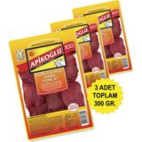 Yüksek Proteinli Kurutulmuş Dana Füme Et 100 Gr. Üçlü Paket (Toplam 300 Gr.) - 1 Adet
