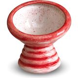 Yüksek Seramik Kedi Mama Kabı, Kırmızı, Desenli, Pati, Yeni, Şık ve Kullanışlı - Seçenek 1