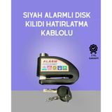 Yüksek Sesli 110Db Çelik Disk Kilidi Su Geçirmez Mir73771832