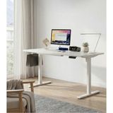 Yüksekliği Ayarlanabilir Ergonomik Bilgisayar & Çalışma Masası - Tek Motorlu (2 Hafızalı) (B - sh