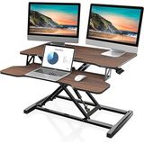 Yükseklik Ayarlı 80 cm Çalışma Masası Dönüştürücü, Laptop ve Çift Monitörler Için