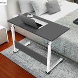 Yükseklik Ayarlı Çalışma Masası - Antrasit Beyaz Tekerli 80x40 Antrasit - Beyaz