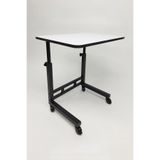 Yükseklik Ayarlı Laptop Ders Çalışma Masası (40x60 cm) (Beyaz)