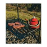 Yükseklik Ayarlı Nurgaz Akıllı Mangal 60x40 cm 5 mm Çelik Sac Malzemeden Üretilmiştir