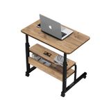 Yükseklik Ayarlı Ve Çift Raflı Laptop Sehpası Ve Çalışma Masası 2 Çam