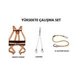 Yüksekte Çalışma Set (Emniyet Kemeri-Lanyard-Tool Lanyard)