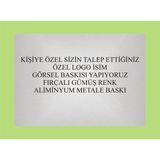 Yüksel 34 Aliminyum Metale Baskı, Kişiye Özel Yazı, Grafik , Görsel Baskısı, Parlak Metale Baskı - 7cmx26cm - Gümüş
