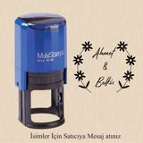 Yüksel 34 Davetiye Düğün Nişan Zarf Kaşesi - Mühür - Damga ,kişiye Özel Isim Uyarlanabilir Özellik - 30mm - çap